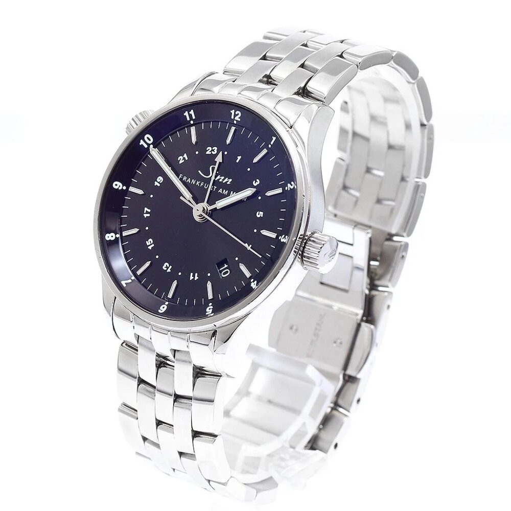Sinn Financial Watch 6060 Date Dual Time black Dial Automatic Men's Watch_893137